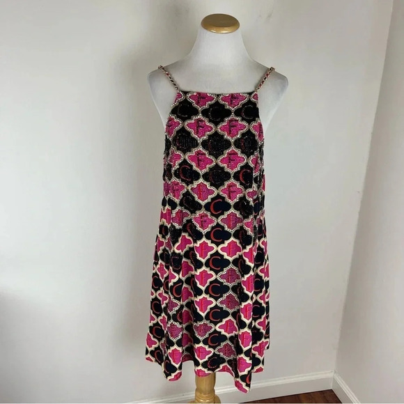 NWT Camilla Embellished Silk Shift Dress Wild and Running - Picture 11 of 14